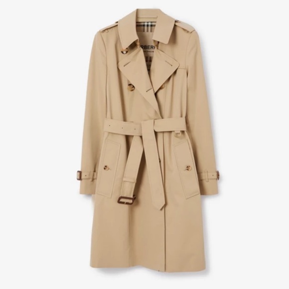 Burberry Jackets & Blazers - Burberry Mid-length Chelsea Heritage Trench Coat Honey NWT